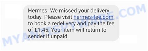 redelivery Hermes scam victims